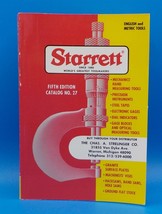 Vintage Starrett Catalog Fifth Edition No. 27 1976 Tools Gages Vises BX1 - £9.37 GBP