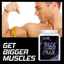 PURE NUTRITION SIZE GAINER PILLS – WEIGHT GAINER PILL GET BIGGER MUSCLES... - £26.64 GBP