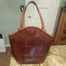 ELLEPI HAND BAG / PURSE. Brown Leather Hand-made in Italy Nice! - $88.11
