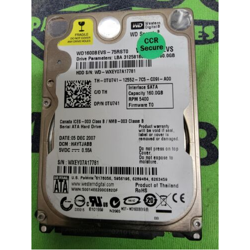 Seagate ST91685AG    Capacity 1.6GB, height 17mm, distance between screw... - $44.50