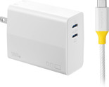 Insignia- 100W Dual Port USB-C Foldable Compact Wall Charger Kit for Mac... - $91.99