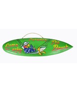 Parrot Head In Hammock &quot;Come Enjoy The Beach Paradise&quot;Tiki Bar Sign Surf... - £11.58 GBP