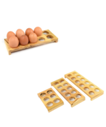 Wooden Egg Holder Home Decor Kitchen Storage Rack Display 12 Eggs Handmade - £8.89 GBP+