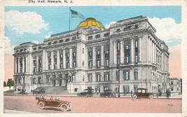 City Hall Newark New Jersey NJ Postcard Posted 1927 to Hummelstown PA #5520 D1 - £2.80 GBP