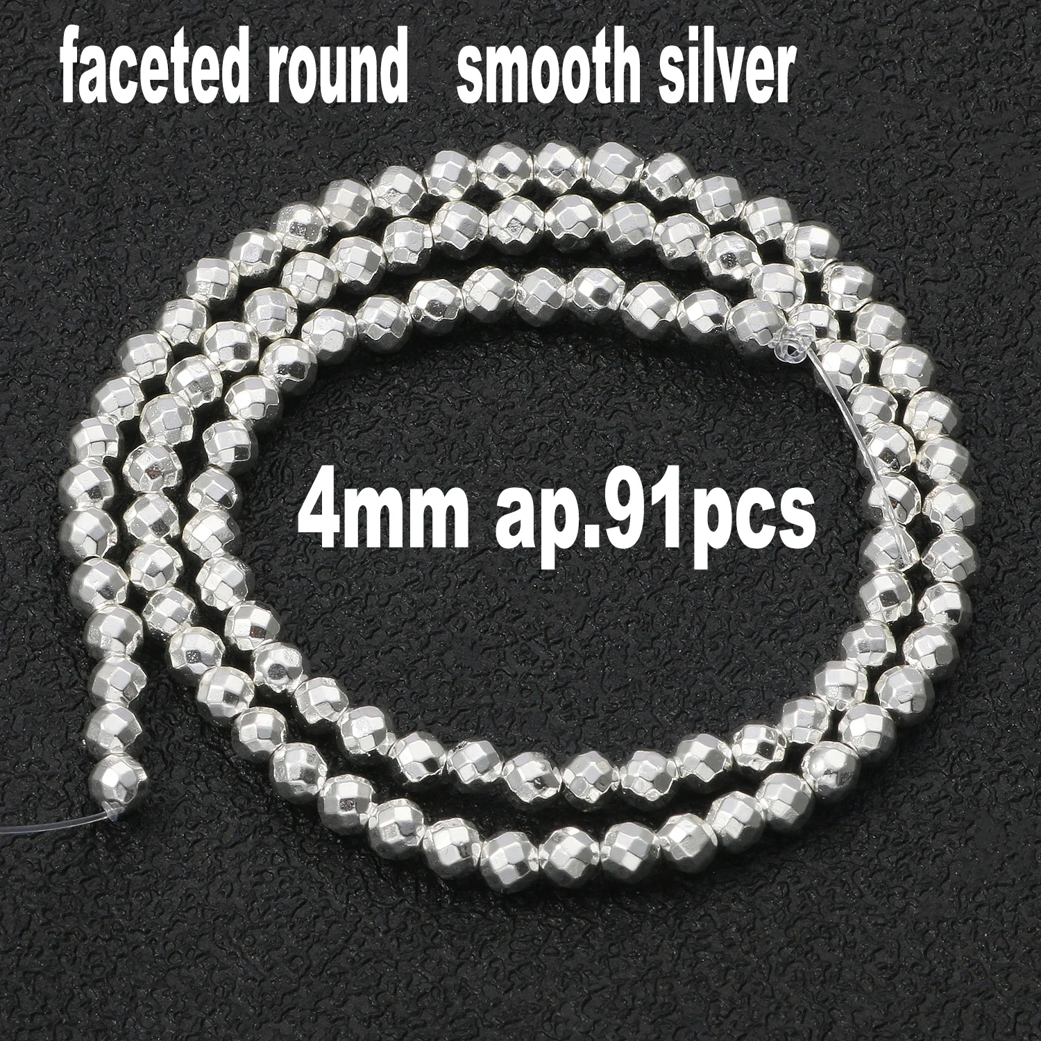 Silver Color Hematite Stone Beads Heart  Arrow Flat Round Cube Beads  Loose Spa - £91.32 GBP