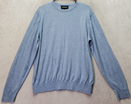 Bonobos Sweater Men&#39;s L Blue Knit Slim Fit Cotton Long Sleeve Crew Neck Pullover - £18.11 GBP