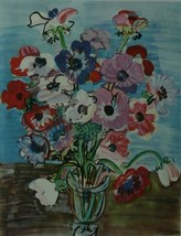 Anemones 1937 - Raoul Dufy - Framed Picture 11&quot;x14&quot; - £25.47 GBP