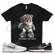 Black SMILE T Shirt for N Waffle One White Leopard Print 1 - £20.02 GBP+