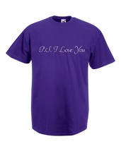 Mens T-Shirt Quote P.S I Love You, Romantic tShirt, Motivational Shirt - £19.45 GBP