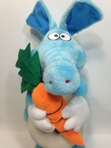 Blue Aardvark Plush RARE Anteater Toy Network holds Carrot 18&quot; Pink Whit... - £76.12 GBP