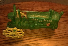 Vintage Cast Iron John Deere DP Toy Tractor Missing Front Wheels Heavy C... - $331.52 MXN