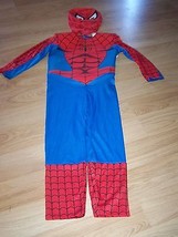 Size 4-6 Marvel Spider-Man Spiderman Halloween Costume w Mask Blinking Lights  - £27.17 GBP
