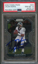 2020 Panini Prizm #343 Jalen Hurts PSA 10 Auto Grade 10 Slabbed Signed Rookie Ca - £2,254.42 GBP