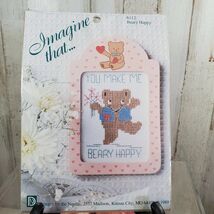 Designs for the Needle Imagine That Beary Happy Cross Stitch Kit Bear&#39;s - $6.31