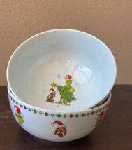 The Grinch Cereal Soup Bowls set of 2 New Christmas - $34.97