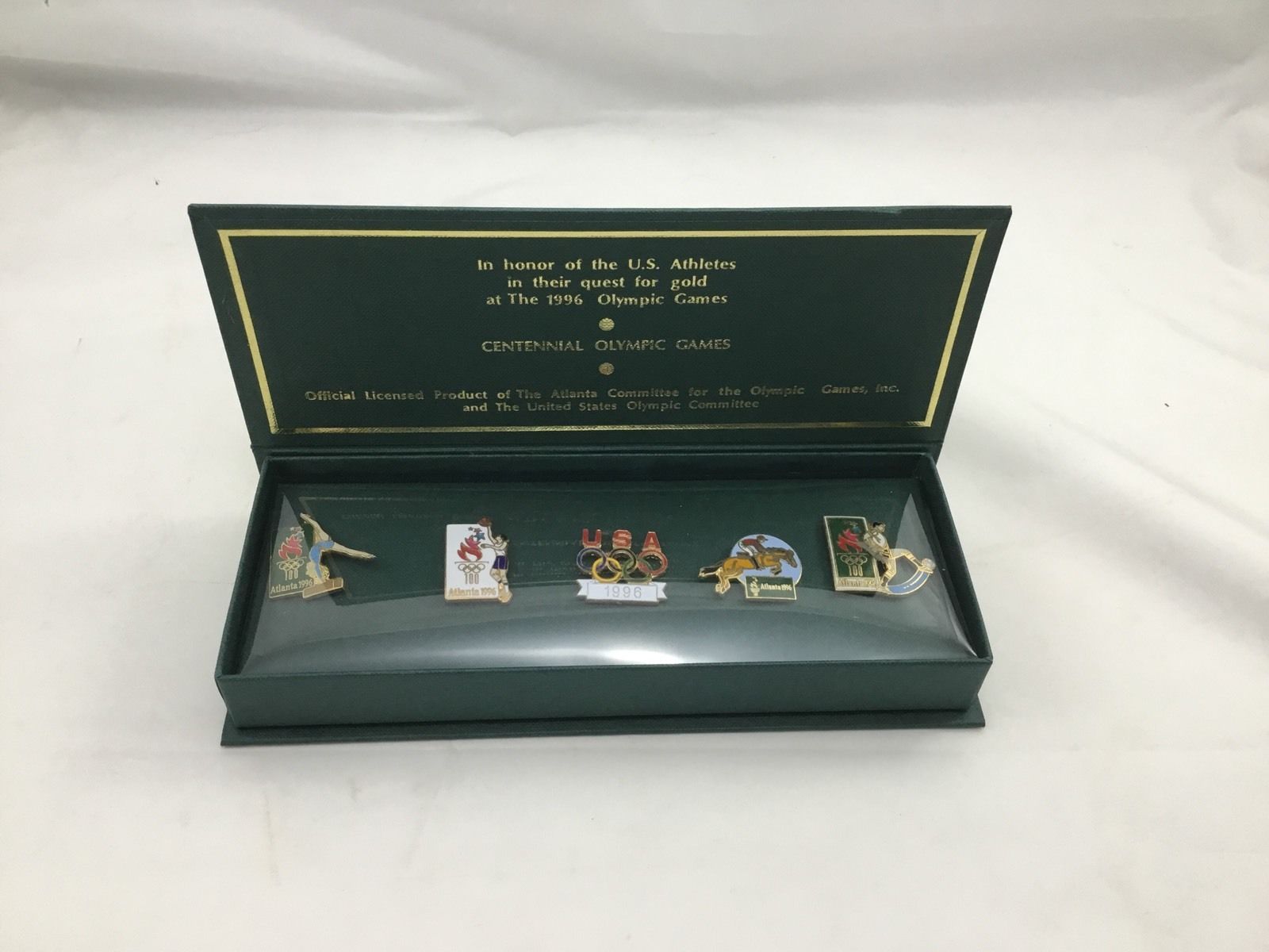 1996 Atlanta/Athens Olympic Games 100 Years Centennial Celebration 5 Pin... - $45.82