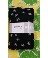 CARTER&#39;S 9-18 MONTHS  1 PAIR OF TIGHTS BLACK NEW - £4.68 GBP