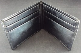 Men&#39;s Credit Card Wallet ~ Hanig &amp; Company, Genuine Split Leather, Black - £6.35 GBP