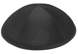 Yofah Religious Articles Adult Raw Silk Kippah 6 inch Diameter Grey - $9.89+