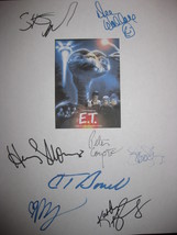E.T. The Extra Terrestrial Signed Film Movie Screenplay Script X8 Autogr... - $19.99