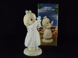 Precious Moments, 527114, Sharing A Gift Of Love, Flame Mark, Issued 1990 - $39.95