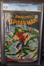 1969, AMAZING SPIDERMAN, #71, CGC 9.0, Quicksilver Appearance - £353.04 GBP