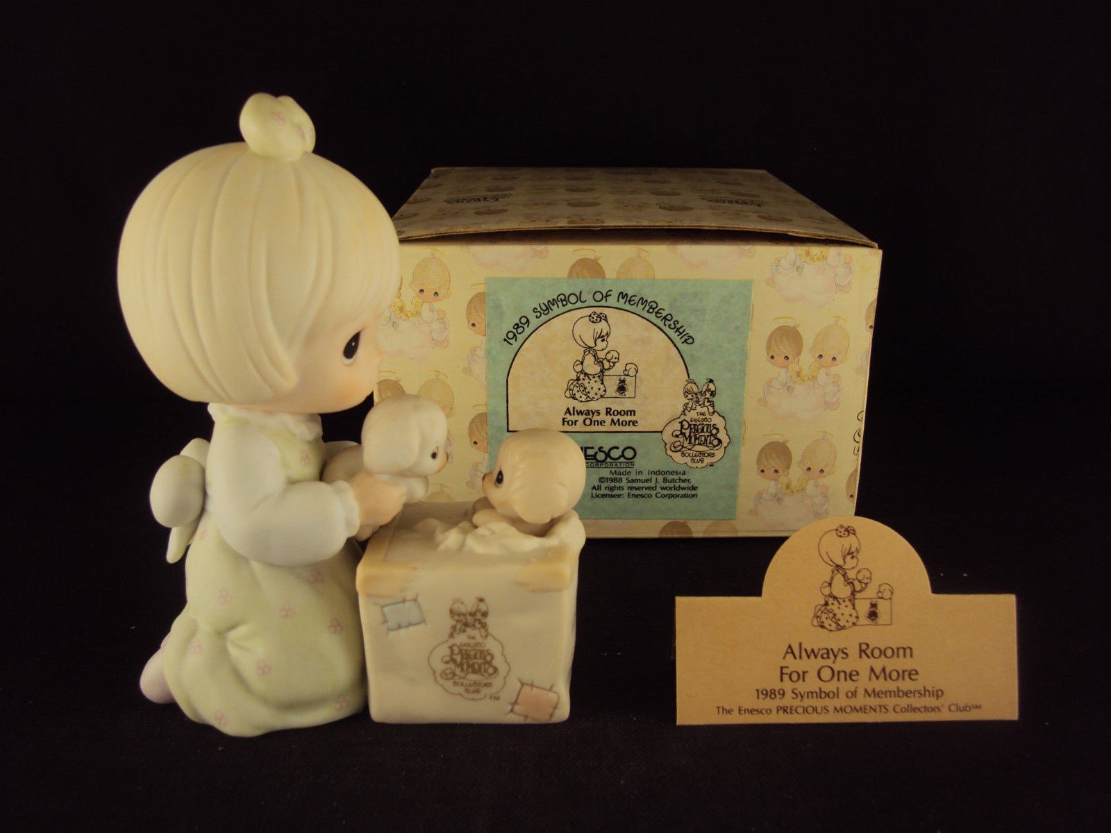 Precious Moments, C0009, Always Room For One More, Flower, 1989 Symbol Of Mbrshp - $34.95