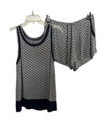 DKNY Top and Short Lot Bundle 2 Multicolor Geometric Lounge Sleep Elasti... - $34.19 CAD