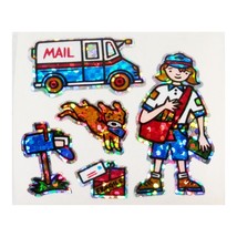 2000s Hambly Holographic Postal Office Worker Single Sticker Sheet 1.5&quot; ... - $4.09 CAD