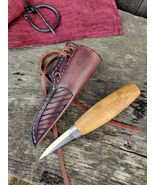 Leather sheath for Mora 120, Made to order leather sheath for carving kn... - $69.00
