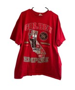 Vtg Y2K San Francisco 49ers Golden Empire T-shirt 2XL Shaka Tag Red Doub... - $51.97 CAD