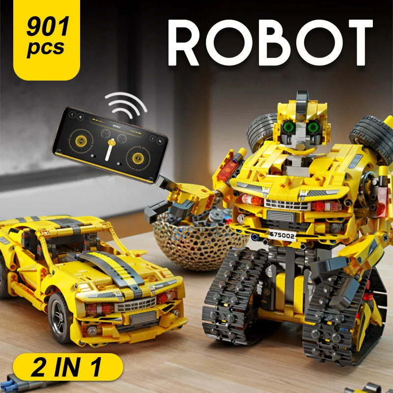 Building Blocks Technical RC Robot Racing Car Model 2 in 1 Creative APP - £55.94 GBP+