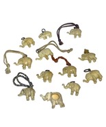Lot of 12 Vintage 1940&#39;s Tiny Celluloid Lucky Elephant Charms - $1,384.02 MXN