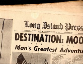 Long Island Press Newspapers July 16, 1969 - $5.00