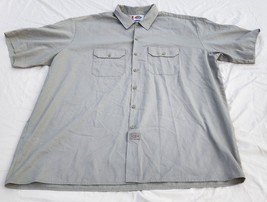 Dickies Men&#39;s Short Sleeve Work Shirt Original Fit Tan Khaki Size 3XL - £11.54 GBP