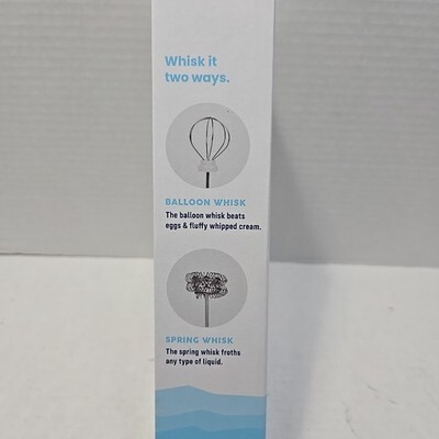 Rechargeable Coffee Frother 2-Speed Handheld Foamer Balloon & Spring Whisk Item image 4