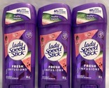 3x Lady Speed Stick Fruity Melon Antiperspirant Deodorant Fresh Infusion... - $26.72