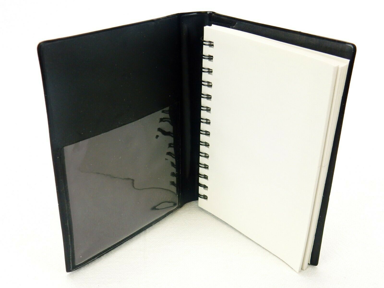 Pocket Jotter Notebook, Padded Cover, Black &amp; Red, Spiral Note Pad, Swed... - $6.81