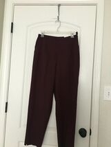 Worthington Women&#39;s Dress Pants Slacks w/ Side Slit Bottom Size 8  Burgundy - $53.25 CAD
