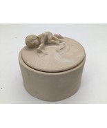 Trinket Box Soapstone  Baby Angel - $14.84