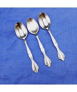 Set Of 3 Oneida Community CANTATA Stainless Tablespoon Oval Spoon Vtg - €25,68 EUR