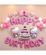 24pcs Kitty Birthday Banner Party Supplies Decorations for Girls Toddlers - $367.03 MXN