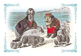 Through the Looking Glass: Walrus, Carpenter and Oysters 20 x 30 Poster - £20.77 GBP