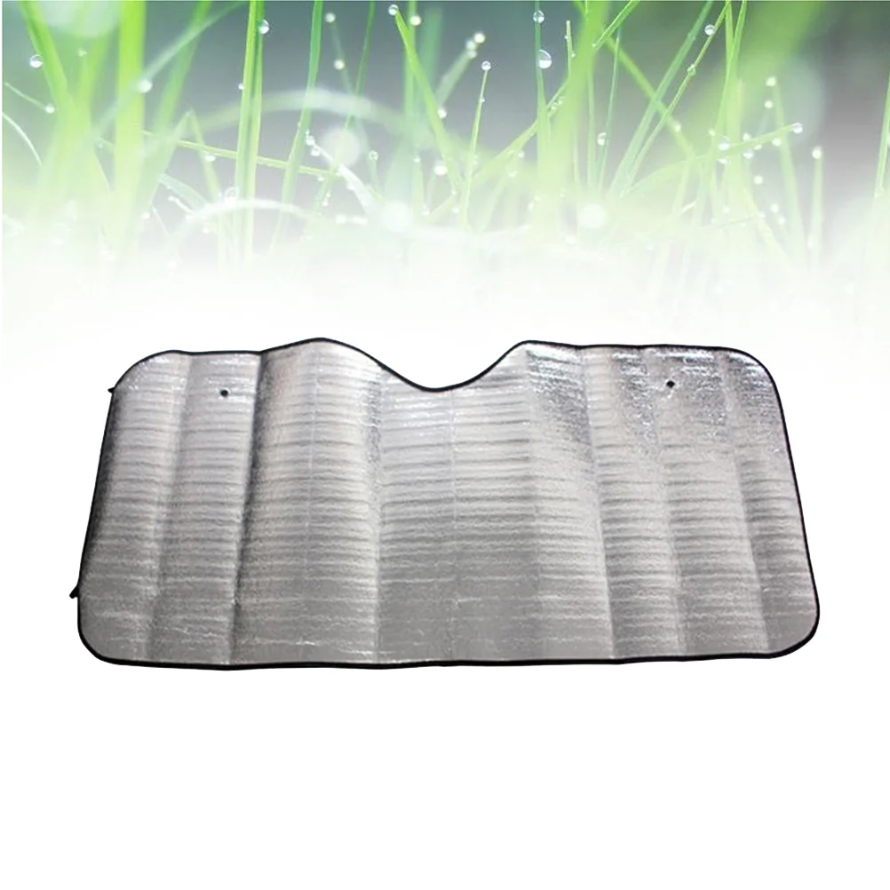 Car Windshield Sun Visor, Foldable Silver Sunshade Cover (130x60x0.3cm) - £10.12 GBP
