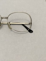 VTG Silver &amp; Black St. Moritz 5020 Metal Art Deco Eye Glass Frames  52-16-135 - £15.98 GBP