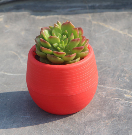 Mini Round Plastic Plants for Garden Home Office Decoration - $2.20