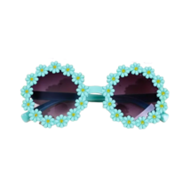 Green Yellow Round Flower Sunglasses Toddler Kid Casual Tinted Sun Shade... - €8,58 EUR