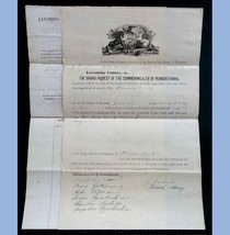 1866 Antique 3pg Court Documents,Lycoming Co.Pa Larceny Francis HENRY/LUSH Hay - £69.59 GBP