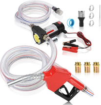 Diesel Fuel Transfer Pump Kit, Electric Self-Priming Transfer Pump with Automati - £111.80 GBP