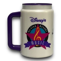 Walt Disney&#39;s All Star Music Resort Refillable 14 oz. Thermo Mug Cup Purple - £15.81 GBP